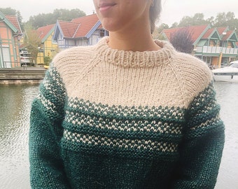 Forest Sweater - Strickanleitung / Knitting pattern / Beginner / Raglan / Pullover