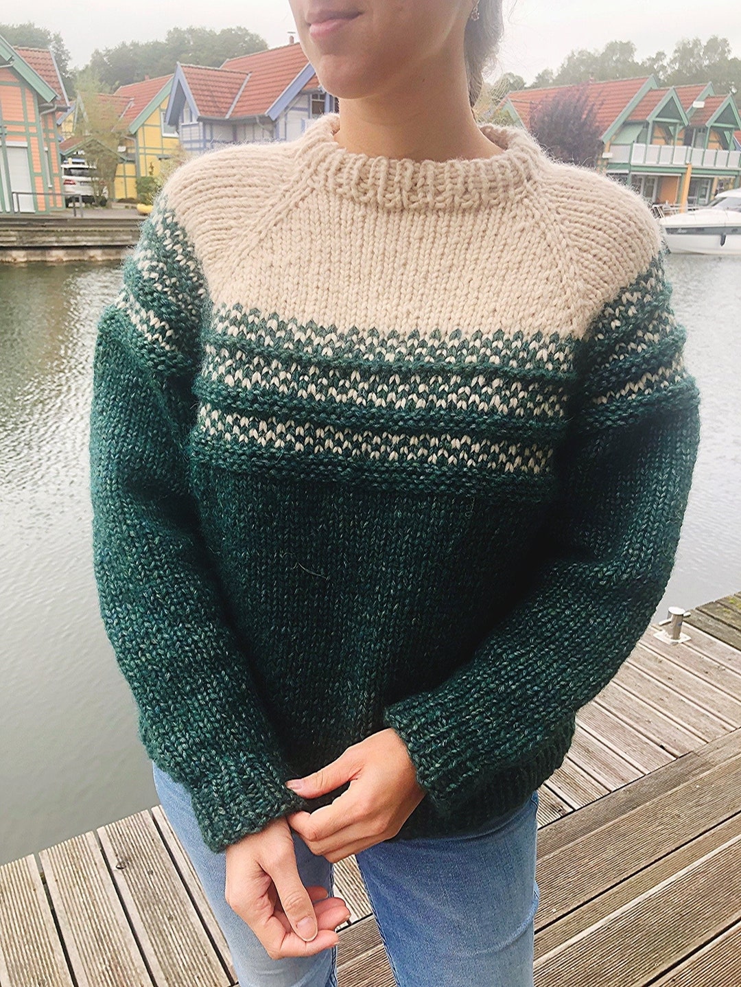 Forest Sweater Knitting Instructions / Knitting Pattern / Beginner