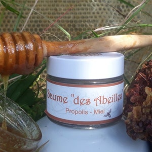 Baume des &quot;Abeilles&quot; / Baume bio et naturel Propolis, Miel, Lavande, Benjoin & Vanille