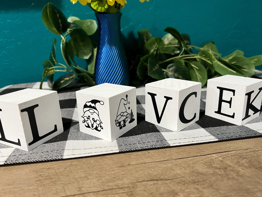 HOME Blocks Handmade Farmhouse Wooden Stackable and Displayable Blocks ...