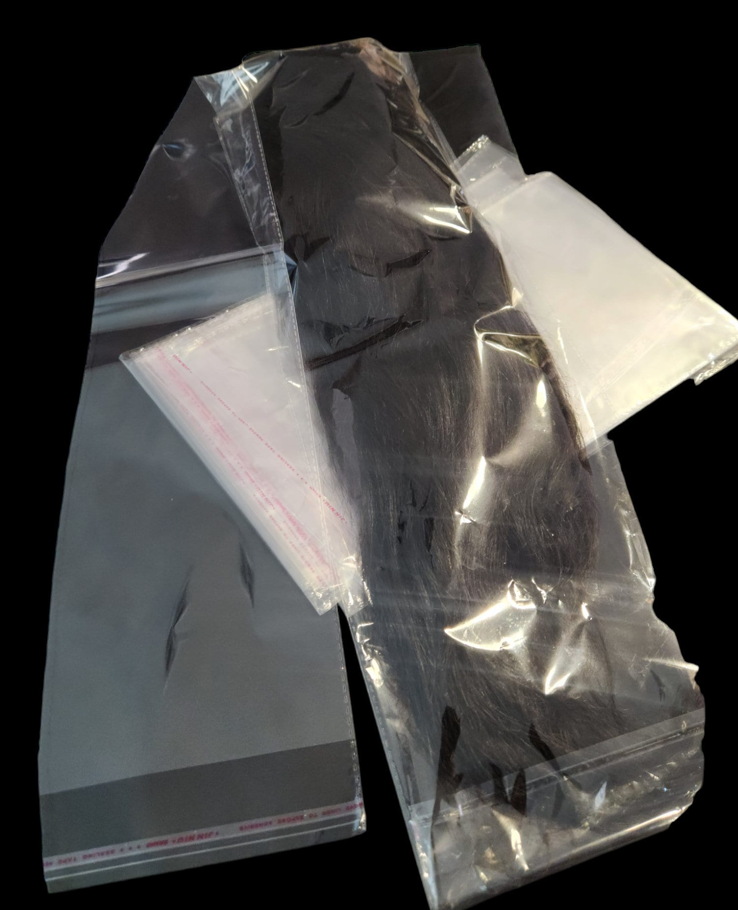 100 6.5 X 9.5 Clear Resealable Cello Bag Plastic Envelopes Cellophane Bag  Sleeves 