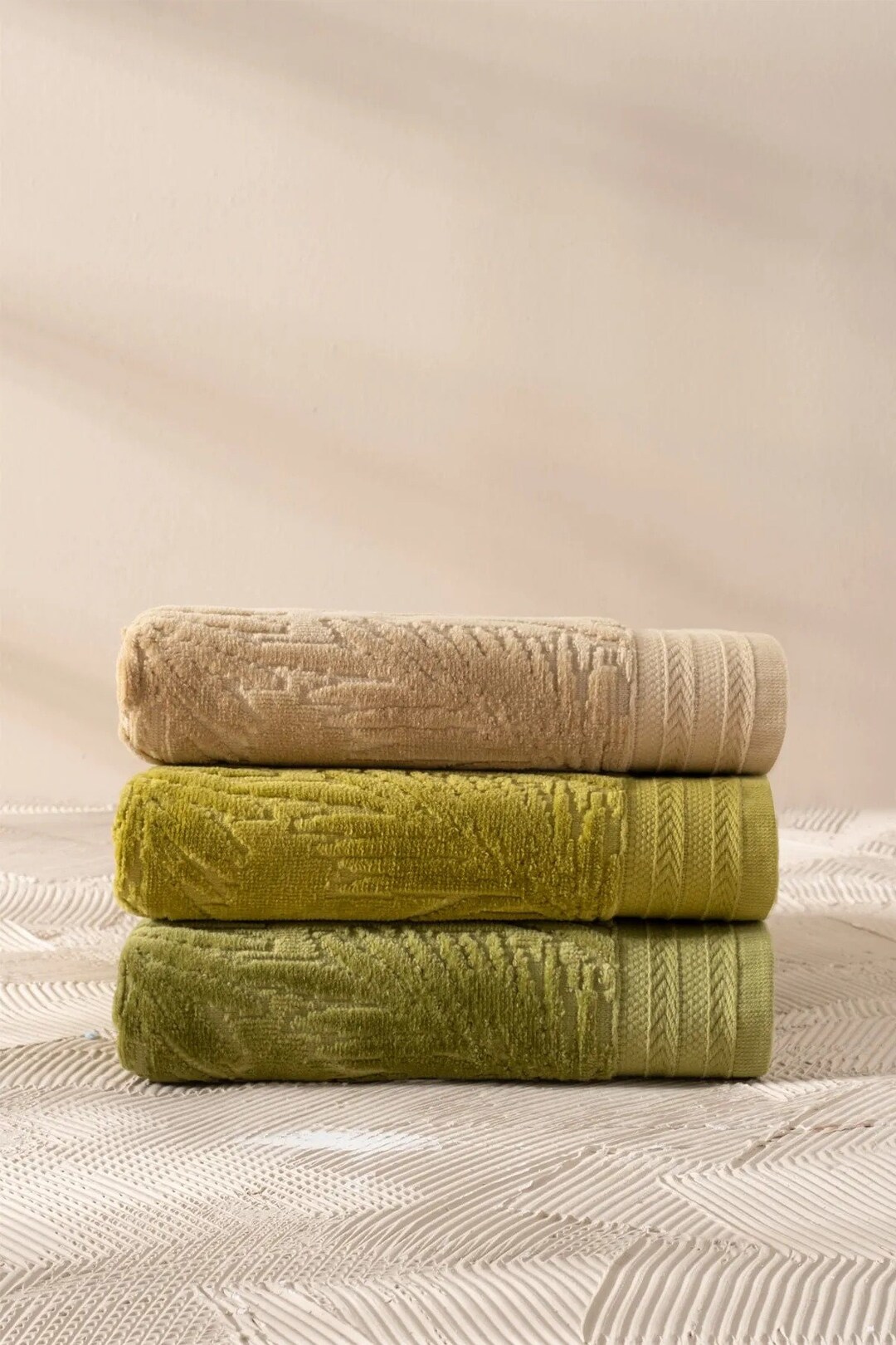 Turkish Velvet Towel Set / Bath Towel Set / Organic Cotton Etsy