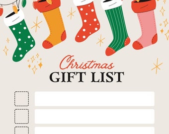 Christmas Gift List - Etsy