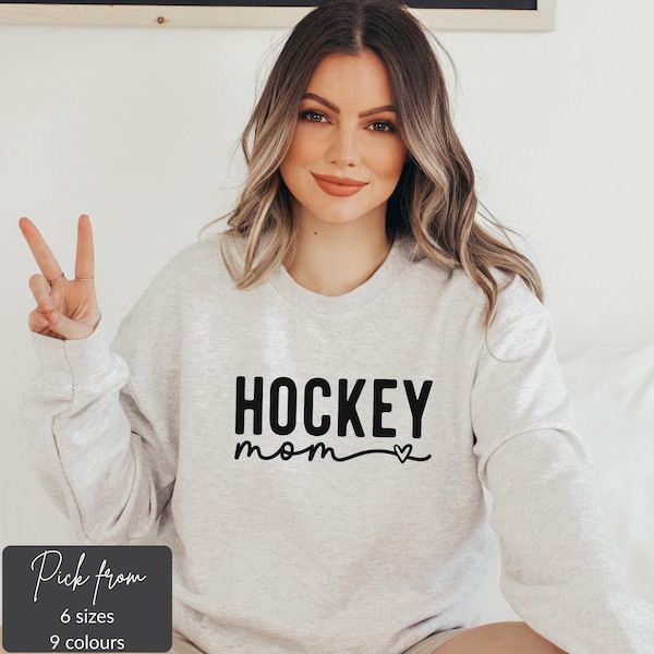 Hockey Mom Sweatshirt, Hockey Mom Shirt, Proud Hockey Mom Gift, Ice Hockey Mom, Hockey Mom Vibes, Hockey Mom Apparel, Sports Mom Sweatshirt