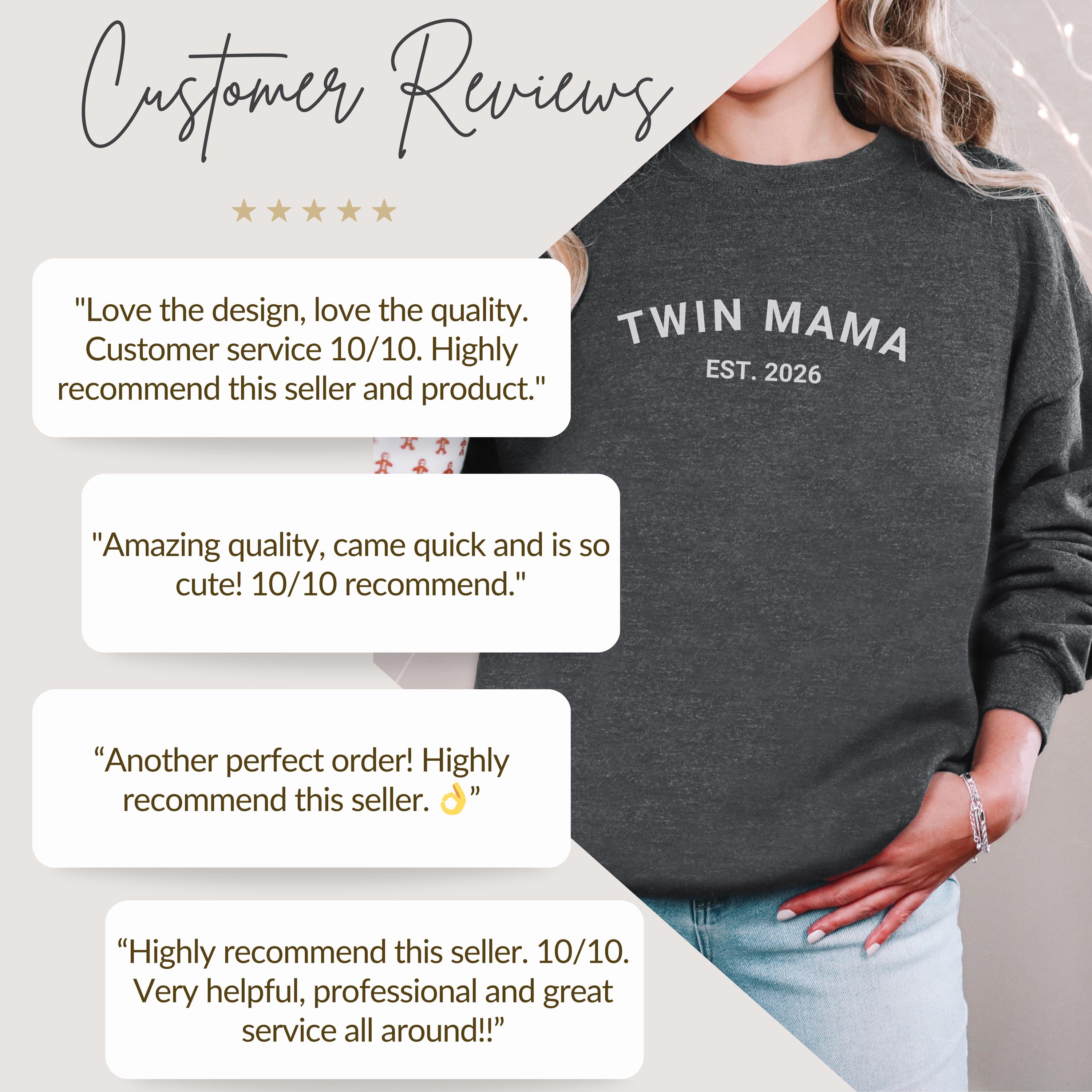 Twin Mama EST 2026 Sweatshirt, Twin Mom Sweatshirt, Twin Mom Shirt