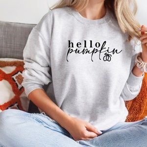 Hello Pumpkin Sweatshirt, Hello Pumpkin Shirt, Fall Pumpkin Shirt, Cute Fall Sweatshirt, Cute Fall Shirt, Autumn Sweatshirt, Autumn Shirt