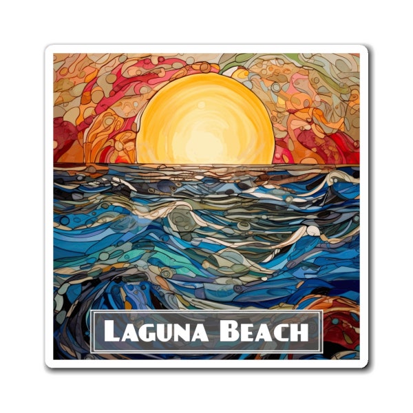 Laguna Beach Magnet Anniversary Gift Laguna Beach Honeymoon Laguna Beach Gift Housewarming Airbnb VRBO California Souvenir