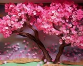 Cherry Blossoms Art | Cherry Blossoms Print | Cherry Blossoms Painting | Flower Art | Room Décor | Home Décor | Wall Art | Unique Art