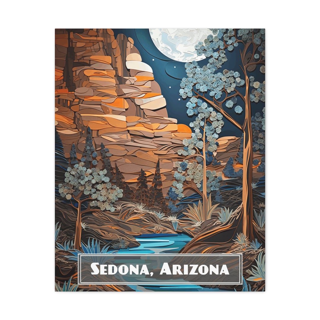 Sedona Arizona Wall Art Canvas Sedona Décor Sedona Gift Airbnb VRBO