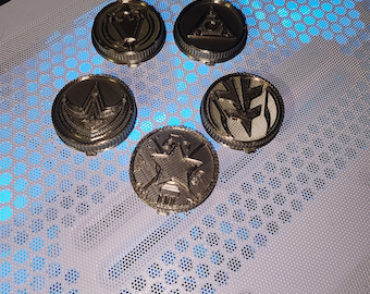 Set of 5 Gold Power Coins Master Morpher