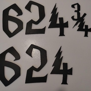 Wizardry-huisnummers Harry Custom Potter gemaakt en op maat gemaakt Hogwarts