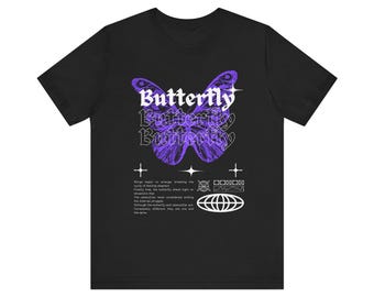 TPAB Lyrics on Tee Shirt - Purple Butterfly Shirt - Kendrick Lamar Tee - Music Gift