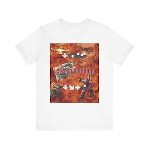 Paul Phoenix Tee, Tekken Shirt, Gamer Gift, Video Game Apparel, Martial Arts Clothing, Unisex Fit, Gambling Time!