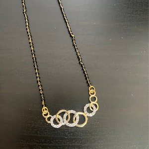 Mangalsutra, versilbertes Mangalsutra