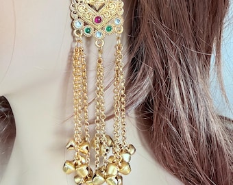 Lightweight Kashmiri  Earrings, Imitation Jewelry, Designer Jhumka