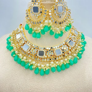 Indische Halskette, Kundan Halskettenset