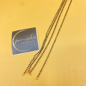 Double chain gold mangalsutra deals