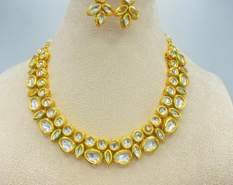 Kundan-chokerketting: Indiase Pakistaanse Meenakari-sieradenset