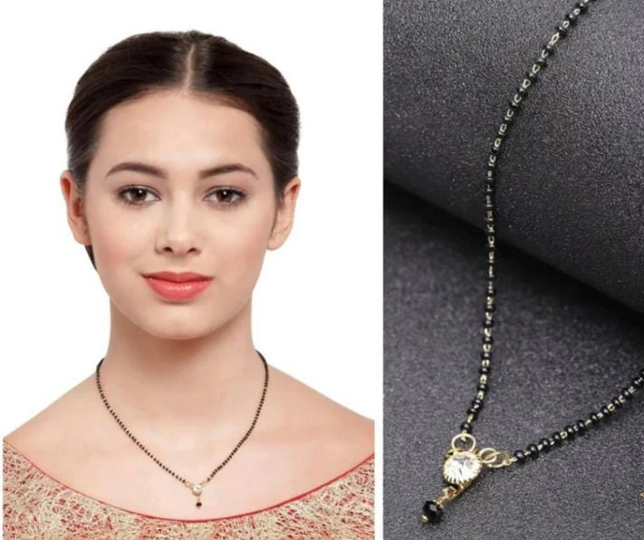 Mangalsutra simple 2024 design gold