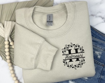 Halmeoni Sweatshirt: Korean Grandma Gift, Monogrammed Sweater