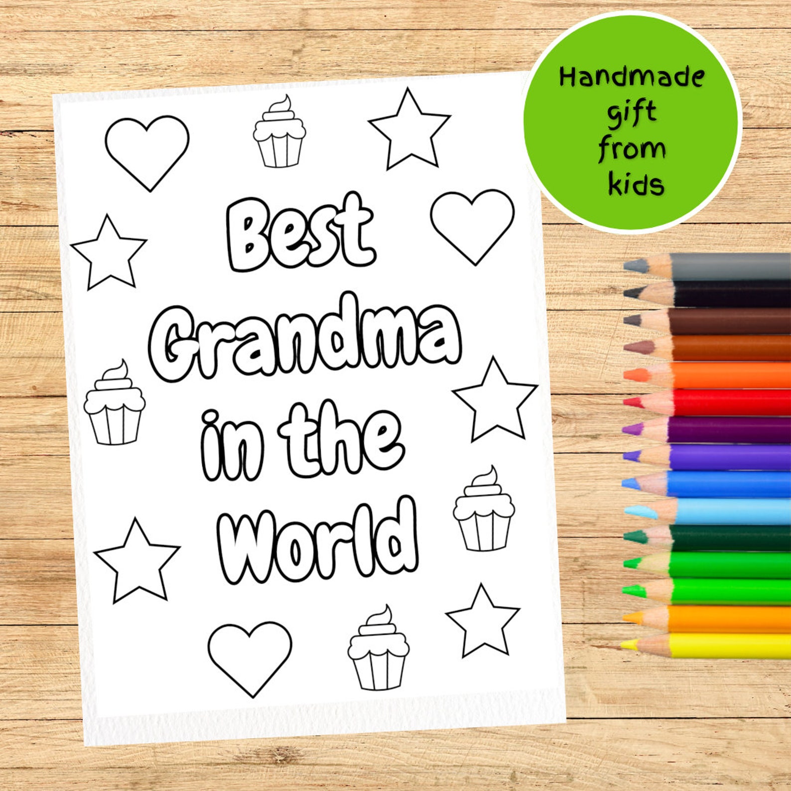 Best Grandma Printable Coloring Page for Kids Colouring Sheet Cute ...