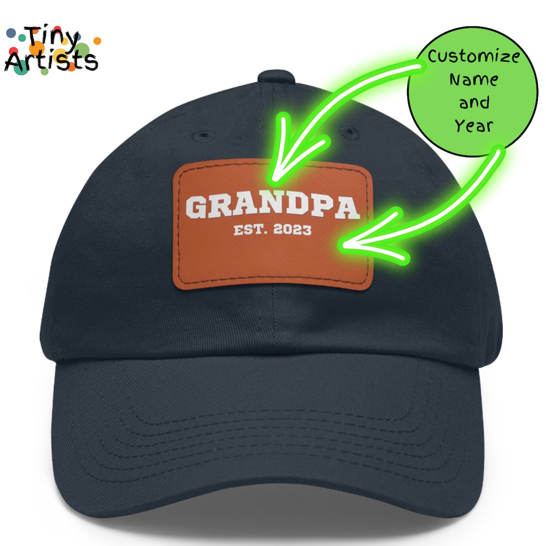 Personalized Dad Hat - Custom Grandpa Baseball Cap With Fist Bump Design