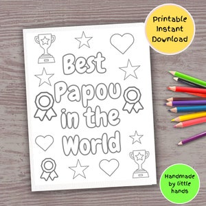 Papou Coloriage à imprimer pour les enfants