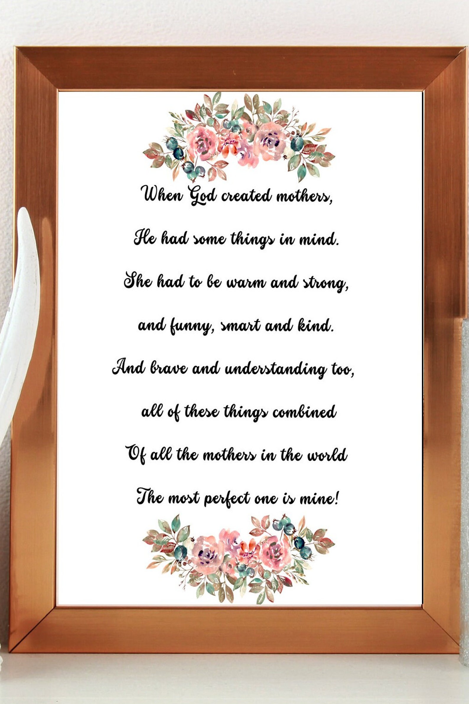 Poem for My Mother Poem Printable Mom Poem Thoughtful Meaningful