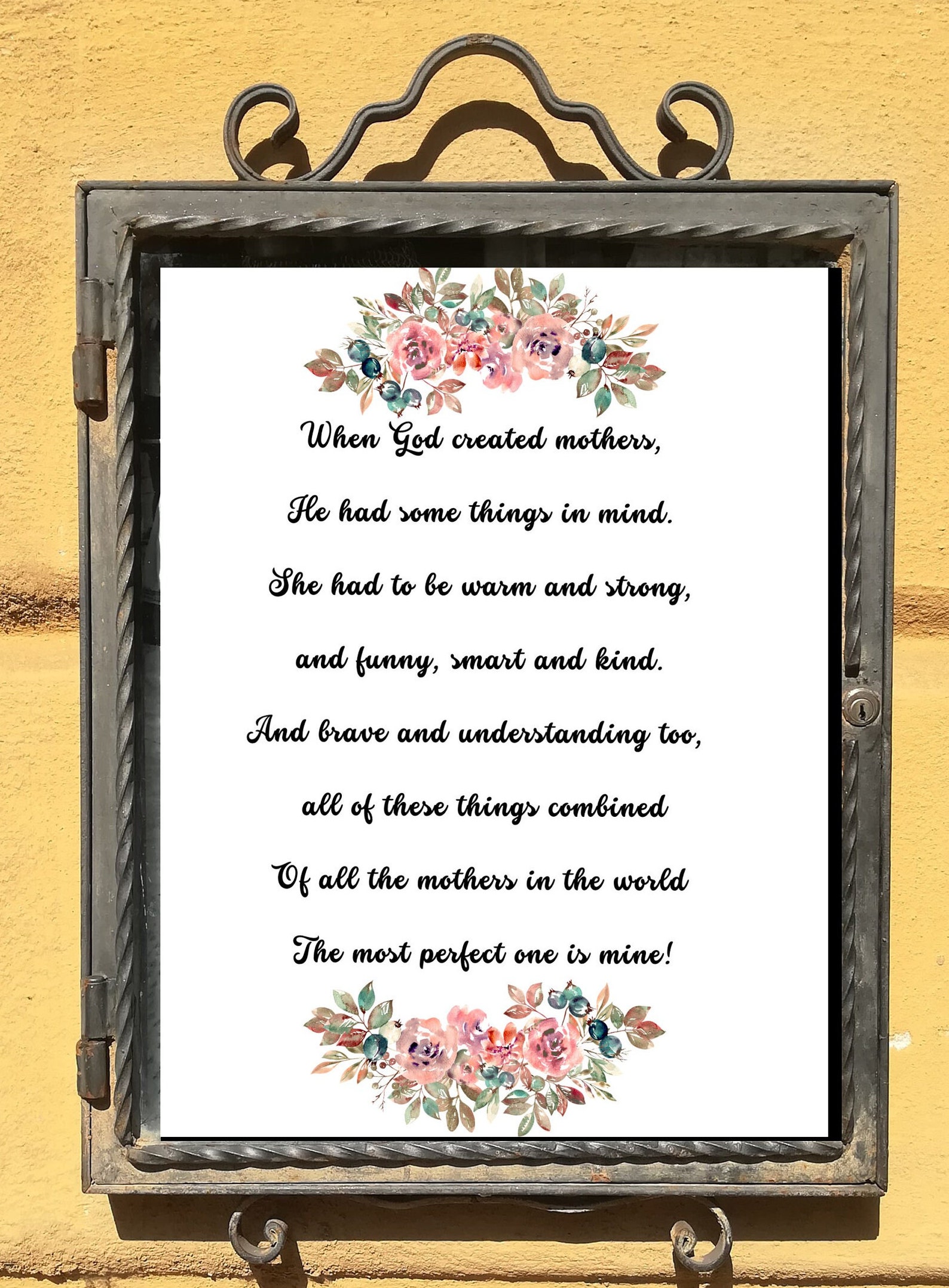 Mothers Day Poem, Mother's Day Printable, Instant Download, Poem for ...