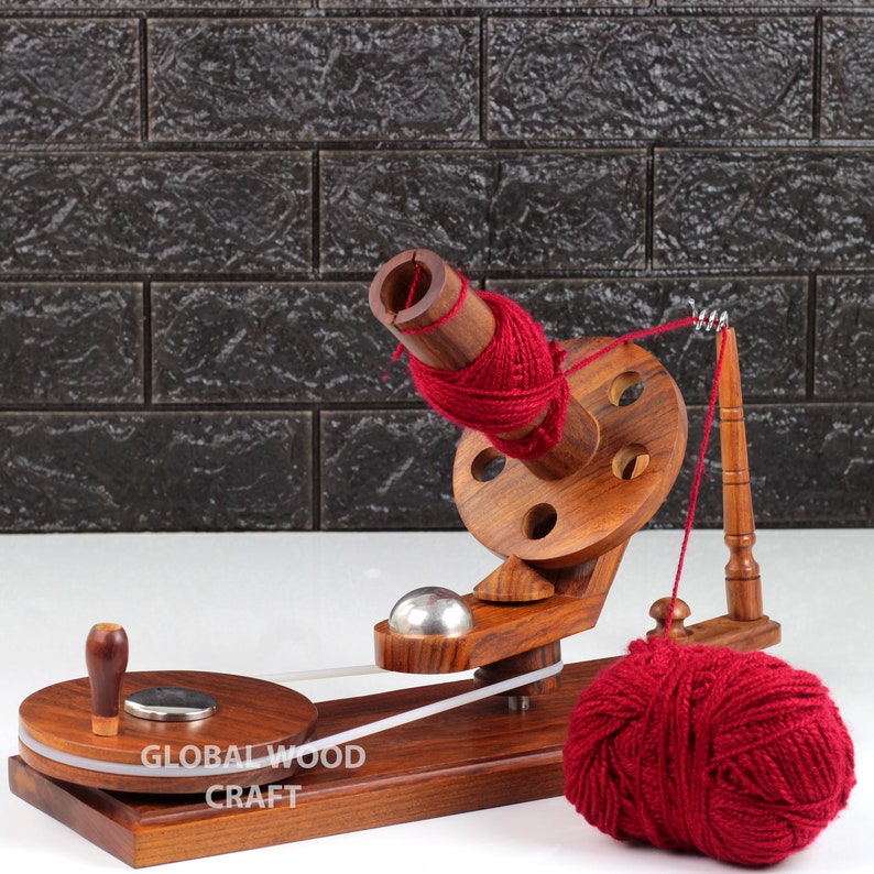 Rosewood Dalbergia Yarn Ball Winder Handcrafted Large Yarn Etsy