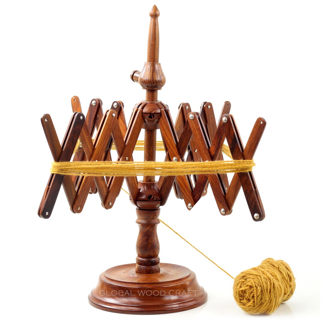 Rosewood Wooden Yarn Winder Tabletop Yarn Winder for Knitting Etsy
