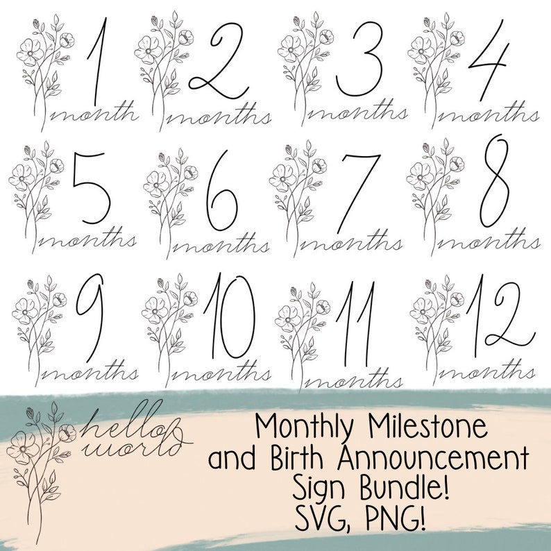 Birth Announcement Sign SVG Birth Announcement Sign PNG Etsy