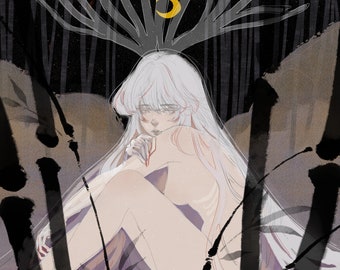 An Encounter with the Forest God - Art Print