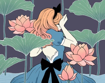 Alice in Wonderland - The Garden of Tears - Art Print