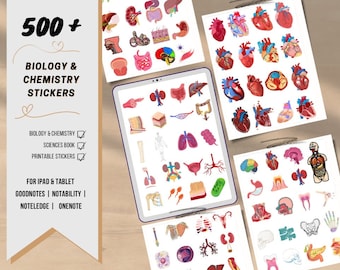 Anatomy biology digital stickers , Pre-cropped Human Body Stickers , anatomy Digital stickers , Goodnotes stickers , anatomy stickers pack