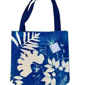 Cyanotype Tote Bag | Handmade & One-of-a-Kind