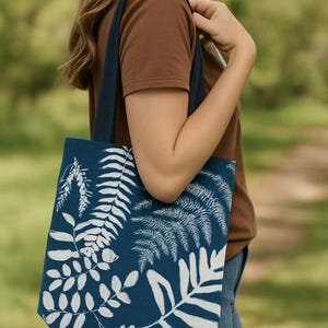 Cyanotype Tote Bag | Handmade & One-of-a-Kind