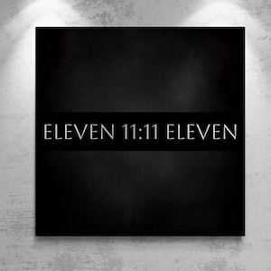11:11 | Eleven Eleven | Motivation Lucky Black Digital Art Print | Printable | Instant Download | TrueDigital Studio #DigitalArt #Printable