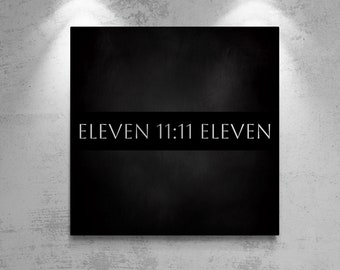 11:11 | Eleven Eleven | Motivation Lucky Black Digital Art Print | Printable | Instant Download | TrueDigital Studio #DigitalArt #Printable