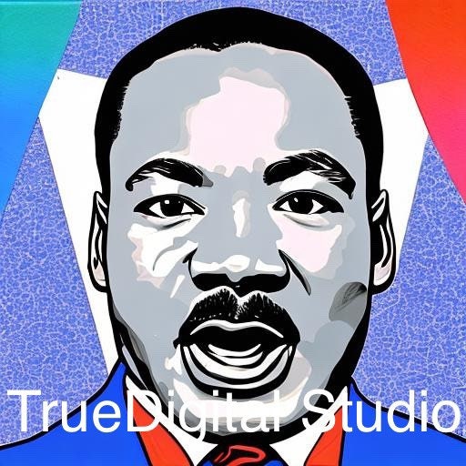 Dr. Martin Luther King Jr Pop-art Digital Art Print, Colorful ...