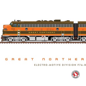 Great Northern EMD F7 A-B Set Poster