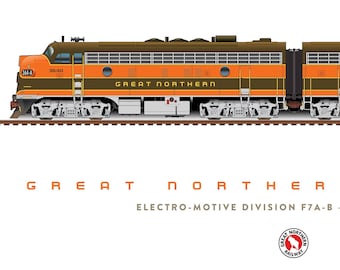 Great Northern EMD F7 A-B Set Poster