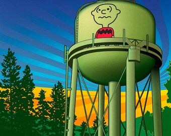 Torre de agua Charlie Brown - Pullman, Washington
