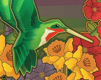 Jardín de colibríes