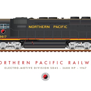 Northern Pacific EMD SD45 #3617 Poster