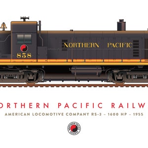 Northern Pacific ALCO RS-3 Poster