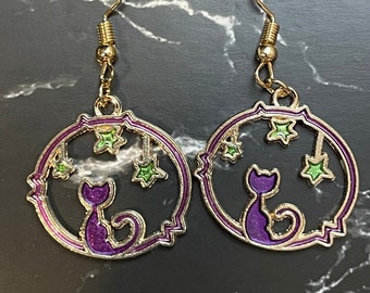 Cat Charm Earrings