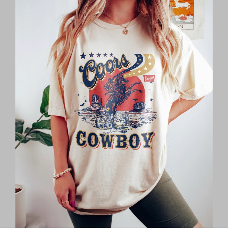 Comfort Colors Original Coors Cowboy Shirt Wester Rodeo Etsy Canada
