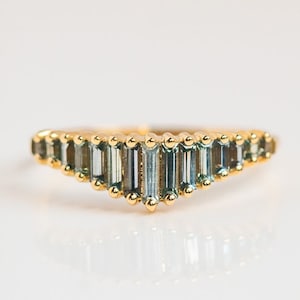 Vintage Aquamarine Ring Baguette Cut Aquamarine Engagement Ring 925 Sterling Silver Ring Promise Wedding Ring March Birthstone Ring For Gift