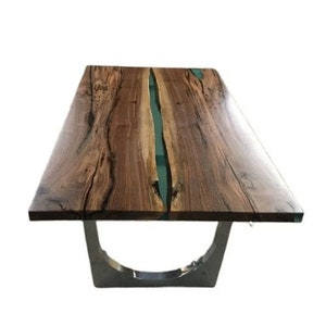 Epoxy Wooden Dinning Room Table